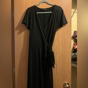 Lane Bryant Black Maxi Wrap Dress Size 14/16